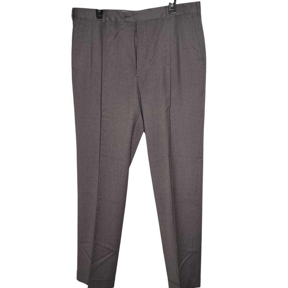 Warren of Stanford Kirkland Signature Men Gray Wool Dress Pants Size 38x32